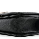 Caviar Quilted Small Boy Flap Black