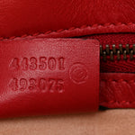 Calfskin Matelasse Medium GG Marmont Open Top Shoulder Bag Hibiscus Red