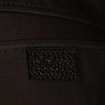 Denim Monogram Large Abbey Tote Dark Brown