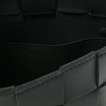 Lambskin Maxi Intrecciato Small Cassette Crossbody Bag Thunder