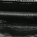 PVC Thread Woven Medium Boy Flap Black