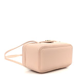 Shiny Caviar Preppy Coco Long Vanity With Strap Light Pink