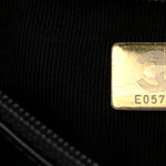Shiny Aged Calfskin Quilted Nano Kelly Shopper Black