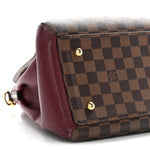 Cuir Taurillon Damier Ebene Normandy Bordeaux