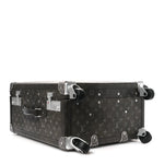 Brushed Monogram Rolling Trunk Black