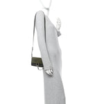 Suede Calfskin Mini Faye Shoulder Bag Deep Forest