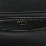 Shiny Calfskin Besace Clea Triomphe Black