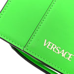 Calfskin Rubber Medusa Shoulder Bag Lime