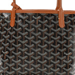 Goyardine Reversible Mini Anjou Black Gold