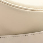 Lambskin Quilted Chanel 19 Round Clutch With Chain White