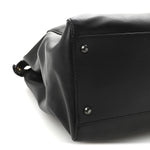 Calfskin Calf Hair Leopard Print Large Peekaboo Iconic Satchel Black
