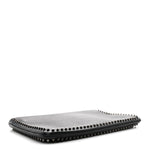 Calfskin Studded Loubiposh Clutch Black