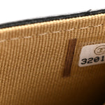 Lambskin Quilted Pearl Crush Clutch With Chain Black