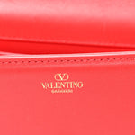 Calfskin Enamel Vlogo Small Loco Shoulder Bag Rouge Pur