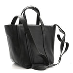 Calfskin XS Laundry Cabas Tote Black