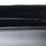Calfskin Quilted Graffiti Knuckle Shoulder Bag Black