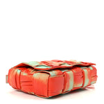 Calfskin Intreccio Plisse Tie Dye Camera Bag Multicolor