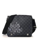 Damier Graphite Logo District PM Grey