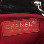 Aged Calfskin Quilted Small Gabrielle Backpack Black