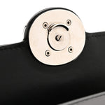 Senna Calfskin Petite GG Top Handle Shoulder Bag Black