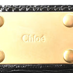 Crinkled Patent Medium Paddington Satchel Black