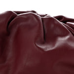 Smooth Butter Calf The Pouch Oversized Clutch Bordeaux