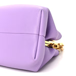 Box Calfskin Diamond Frame Clutch Wisteria