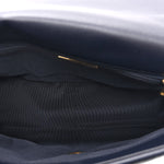 Lambskin Quilted Large Chanel 19 Flap Navy Blue