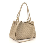 Nappa Intrecciato Medium Parachute Shoulder Bag Tufo