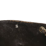 Suede Quilted CC Shoulder Bag Brown
