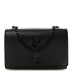 Grain De Poudre Small Monogram Monochrome Kate Satchel Black
