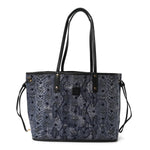 Visetos Medium Liz Reversible Shopper Tote Black