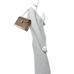 Metallic Calfskin Serpenti Forever Shoulder Bag Bronze