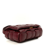 Nappa Maxi Intreccio Padded Cassette Crossbody Bag Barolo