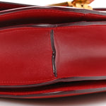 Box Calfskin Medium Classic Box Flap Bag Red