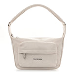 Arena Lambskin Raver Shoulder Bag Nacre