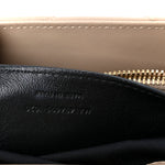 Calfskin Y Quilted Monogram Small Loulou Chain Satchel Dark Beige
