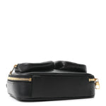 Calfskin Monogram Embossed Utility Crossbody Black