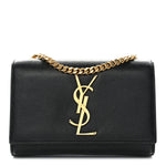 Grain De Poudre Small Monogram Kate Satchel Black