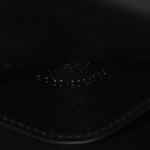 Lambskin Matelasse Chevron Monogram Envelope Chain Wallet Black