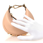 Vitello Grace Matte Nano Fendigraphy Hobo Charm Light Rose