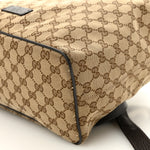 Monogram Dollar Calfskin O Drawstring Backpack Beige Ebony Testa di Moro Dark Chocolate