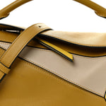 Grained Calfskin Small Puzzle Bag Ocre Yellow