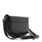 Charisma Calfskin Gucci Embossed Shoulder Flap Bag Black