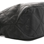 Calfskin Quilted Daily Hobo Black