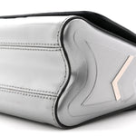Calfskin Monogram Spaceship Embossed Twist Shoulder Bag PM Argent