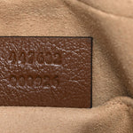 Glazed Calfskin Matelasse Diagonal Small GG Marmont Chain Shoulder Bag Cuir