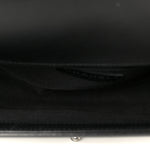 Lambskin Chevron Quilted Medium Boy Flap Black