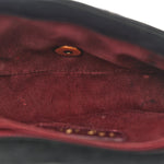 Patent Goatskin Quilted Small CC Eyelet Flap Black