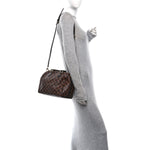 Calfskin Papier Mini A4 Zip Around Tote Rouge Aubergine